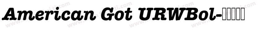 American Got URWBol字体转换